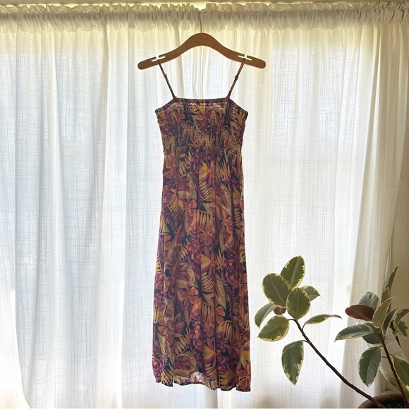 NW/OT RESORT retro tropical print midi - Picture 3 of 8